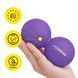 Масажний м'яч Cornix Lacrosse DuoBall 6.3 x 12.6 см XR-0114 Purple 4465 фото 6
