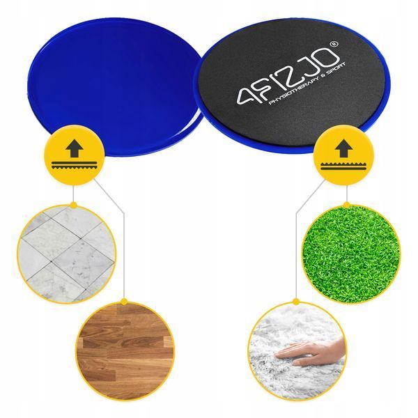 Диски-слайдери для ковзання (глайдингу) 4FIZJO Sliding Disc Blue (P-5907739312273) 3455 фото