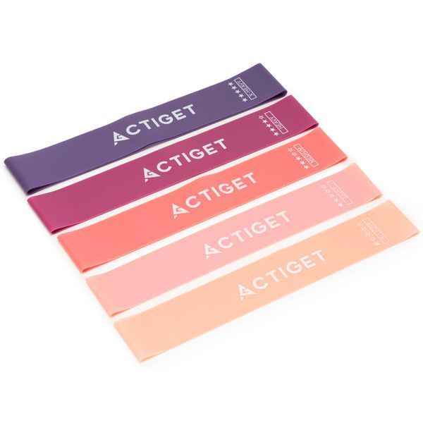Резинки для фітнесу Actiget Mini Power Band набір 5 шт 1-20 кг ACT0105 5842 фото