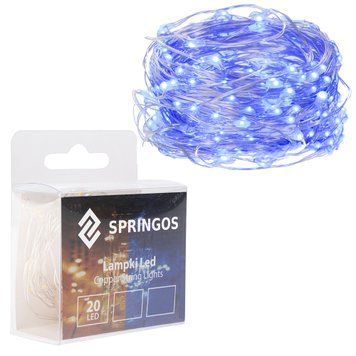 Гірлянда на батарейках Springos 1.9 м 20 LED CL0007 Blue 3146 фото