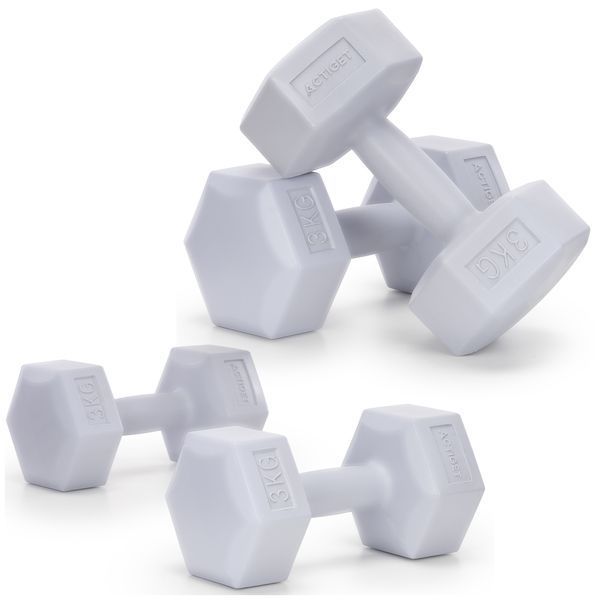 Гантелі Actiget Hex 2 x 3 кг ACT0161 Grey 5893 фото