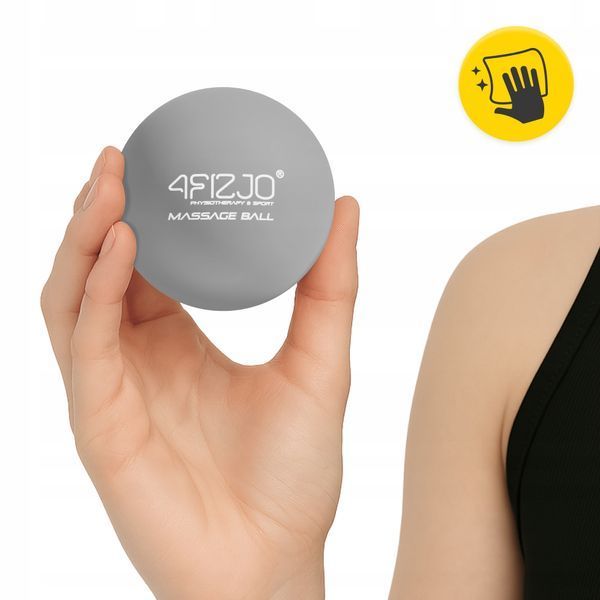 Масажний м'яч 4FIZJO Lacrosse Ball 6.25 см Grey (P-5907739314314) 3682 фото