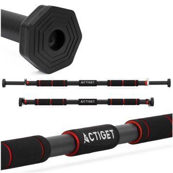 Турнік розсувний Actiget 82-130 см ACT0166 Black/Red 5894 фото