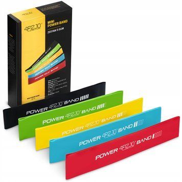 Резинки для фітнесу 4FIZJO Mini Power Band набір 5 шт 1-20 кг Mix (P-5907222931110) 1382 фото