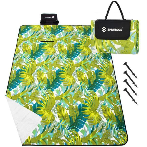 Килимок для пікніка та кемпінгу Springos 200 x 200 см складний PM041 4261 фото