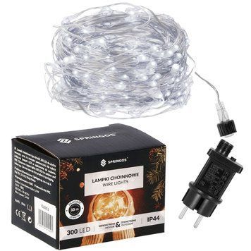 Гірлянда Springos 30 м 300 LED CL0309 Cold White 3385 фото
