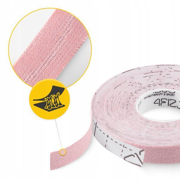 Стрічка кінезіологічна (кінезіо тейп) 4FIZJO 1 см x 5 м Light Pink (P-5905973400794) 5167 фото