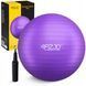 М'яч для фітнесу (фітбол) 4FIZJO 65 см Anti-Burst Violet (P-5905973404778) 5949 фото 1
