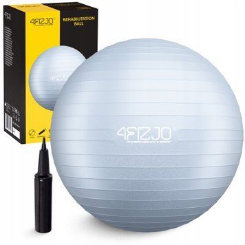 М'яч для фітнесу (фітбол) 4FIZJO 75 см Anti-Burst Grey (P-5905973404808) 5950 фото