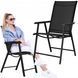 Крісло садове Springos складне GC0079 Black 6026 фото 8
