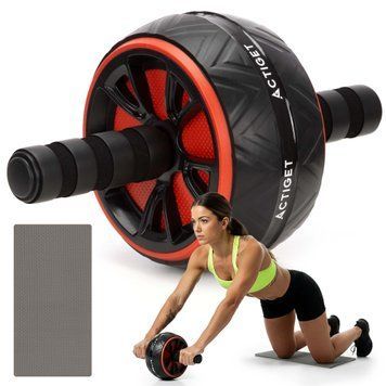 Ролик (гімнастичне колесо) для преса Actiget Ab Wheel ACT0111 Black/Red 5848 фото