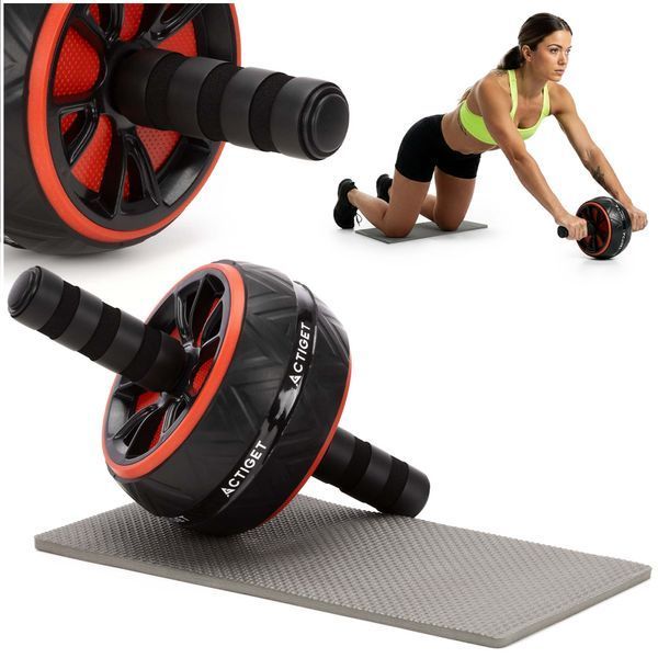 Ролик (гімнастичне колесо) для преса Actiget Ab Wheel ACT0111 Black/Red 5848 фото