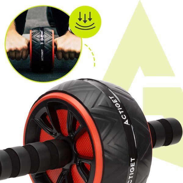 Ролик (гімнастичне колесо) для преса Actiget Ab Wheel ACT0111 Black/Red 5848 фото
