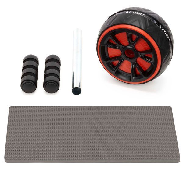 Ролик (гімнастичне колесо) для преса Actiget Ab Wheel ACT0111 Black/Red 5848 фото