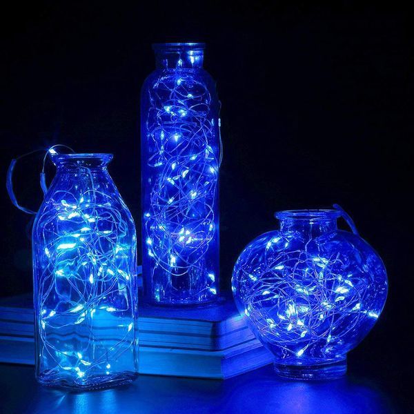 Гірлянда на батарейках Springos 4.9 м 50 LED CL0016 Blue 3151 фото
