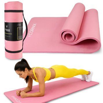 Килимок спортивний Cornix NBR 183 x 61 x 1.5 cм для йоги та фітнесу XR-0497 Pink 5953 фото