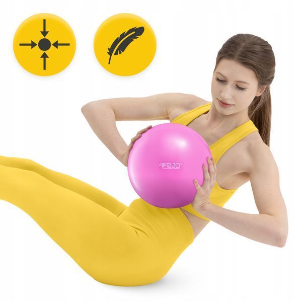 М'яч для пілатесу, йоги, реабілітації 4FIZJO 22 см Pink (P-5907739314482) 3690 фото