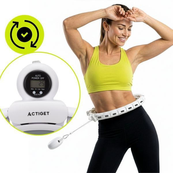 Обруч для талії Actiget (хулахуп) масажний, з обтяженням ACT0140 White 5873 фото