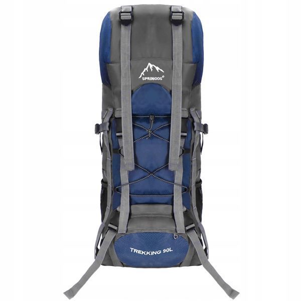 Рюкзак туристичний Springos 90 л CS0130 Navy Blue/Grey 6052 фото