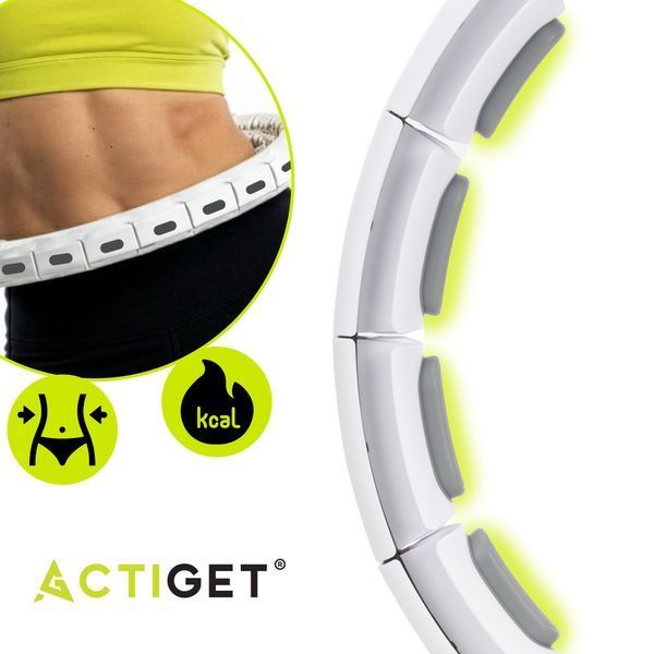Обруч для талії Actiget (хулахуп) масажний, з обтяженням ACT0140 White 5873 фото