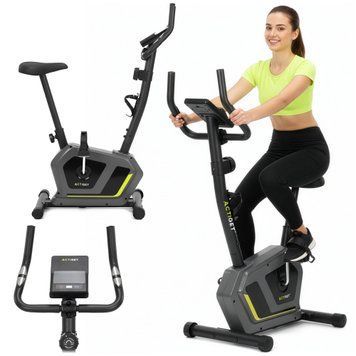 Велотренажер магнітний Actiget Actibike Pro ACT0175 Grey/Black 5902 фото