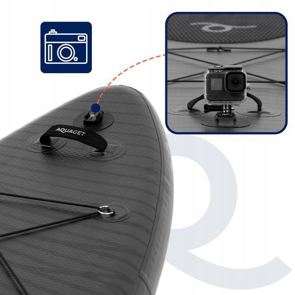 Надувна SUP дошка Aquaget 350 см з веслом AQ0040 Black 5982 фото