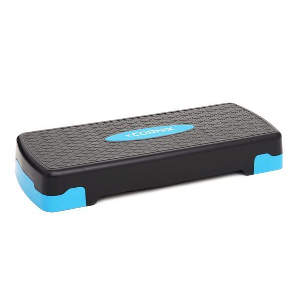 Степ-платформа 2-ступінчаста Cornix 68 х 28 х 10-15 см XR-0191 Black/Blue 4526 фото
