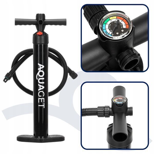 Надувна SUP дошка Aquaget 350 см з веслом AQ0040 Black 5982 фото