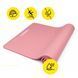 Килимок спортивний Cornix NBR XL 190 x 100 x 1.5 cм для йоги та фітнесу XR-0500 Pink 5956 фото 6