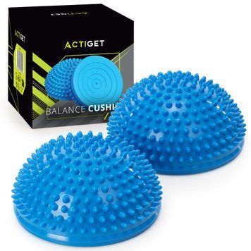 Півсфера масажна балансувальна Actiget Balance Pad 16 см 2 шт масажер для ніг, стоп ACT0117 Blue 5853 фото