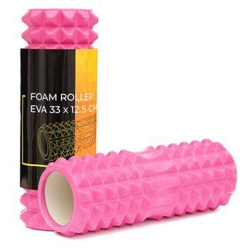 Масажний ролик Cornix EVA 33 x 12.5 см (валик, роллер) XR-0327 Pink 5097 фото
