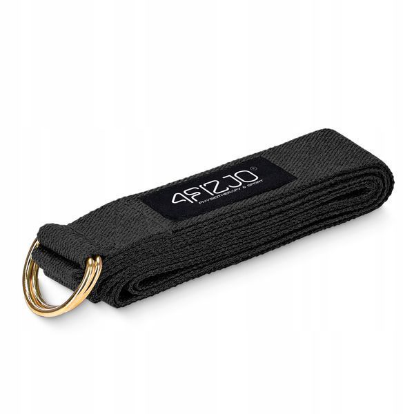 Ремінь для йоги 4FIZJO 300 см Black (P-5907739315397) 4884 фото