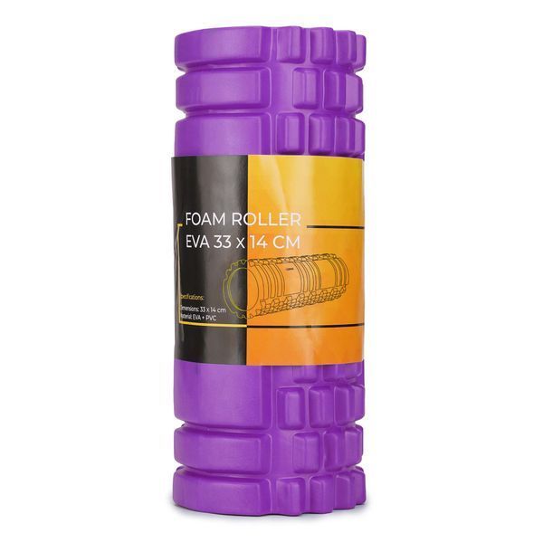 Масажний ролик Cornix EVA 33 x 14 см (валик, роллер) XR-0032 Violet 3823 фото