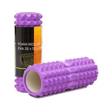 Масажний ролик Cornix EVA 33 x 12.5 см (валик, роллер) XR-0328 Violet 5098 фото