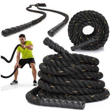 Канат тренувальний Actiget Battle Rope 9 м для кросфіту ACT0015 Black 5804 фото