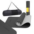 Килимок спортивний Cornix TPE 183 x 61 x 0.6 см для йоги та фітнесу XR-0349 Black/Grey 5258 фото