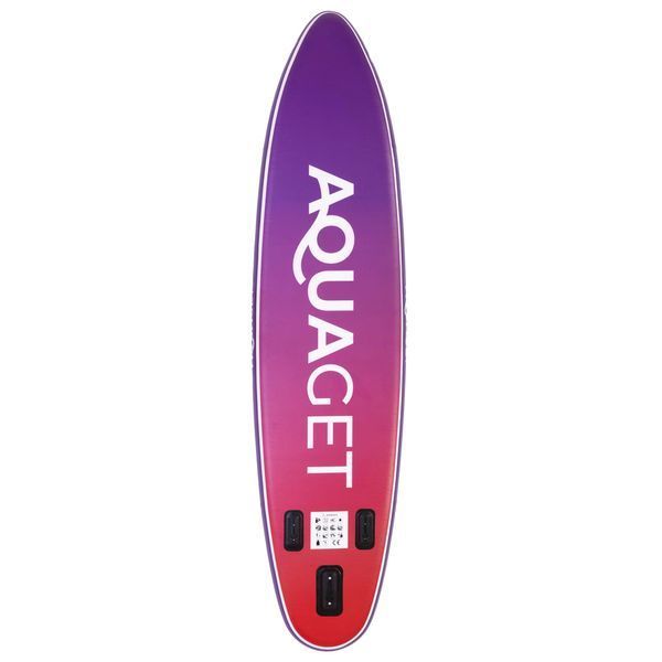 Надувна SUP дошка Aquaget 350 см з веслом AQ0043 Violet/Red 5985 фото