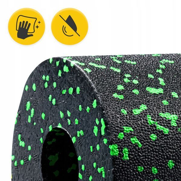 Масажний ролик 4FIZJO Mini Foam Roller 15 x 5.3 см (валик, роллер) Black/Green (P-5907222931950) 1913 фото