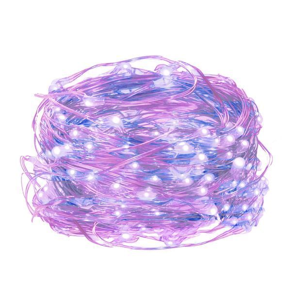 Гірлянда на батарейках Springos 9.9 м 100 LED CL0023 Pink/Blue 3158 фото