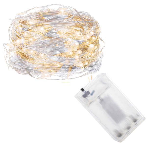 Гірлянда на батарейках Springos 9.9 м 100 LED CL0024 Cold White/Warm White 3159 фото
