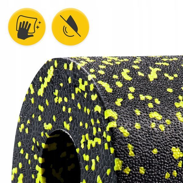 Масажний ролик 4FIZJO Mini Foam Roller 15 x 5.3 см (валик, роллер) Black/Yellow (P-5907222931790) 1914 фото