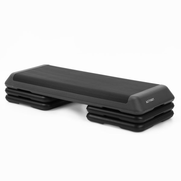 Степ-платформа 3-ступінчаста Actiget Pro 108 х 28.5 х 10-19.5 см ACT0121 Black/Grey 5856 фото