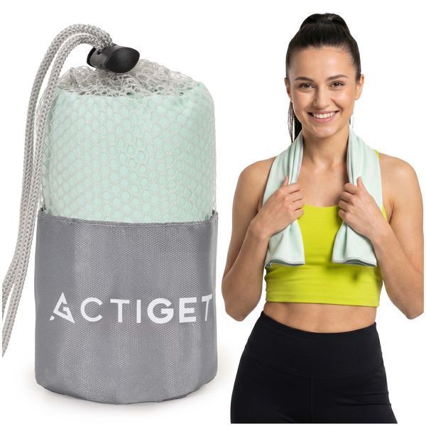 Рушник спортивний Actiget 80 x 40 см з мікрофібри ACT0185 Mint 5906 фото