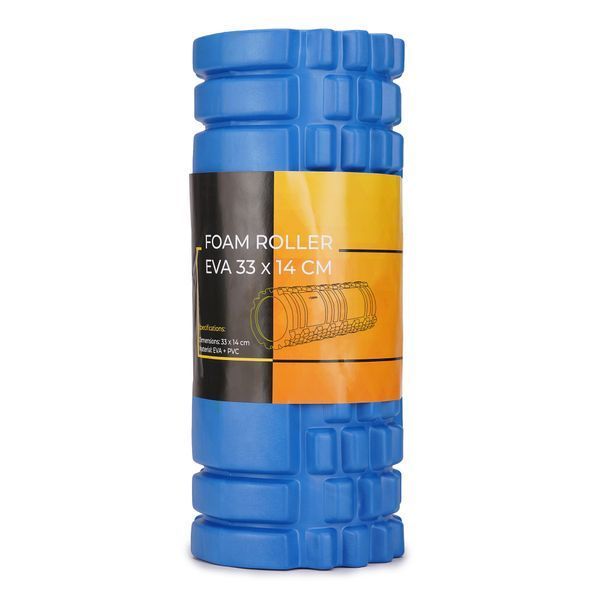 Масажний ролик Cornix EVA 33 x 14 см (валик, роллер) XR-0035 Blue 3826 фото
