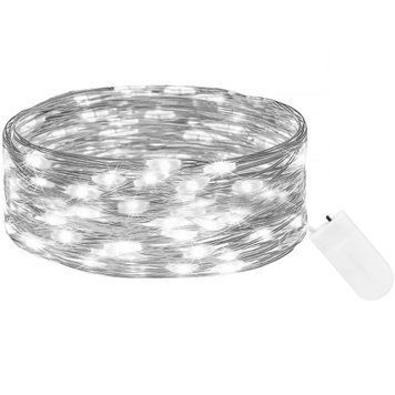 Гірлянда на батарейках Springos 1 м 10 LED CL4026 Cold White 3983 фото