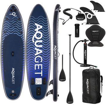 Надувна SUP дошка Aquaget 320 см з веслом AQ0046 Navy Blue/Black 5987 фото