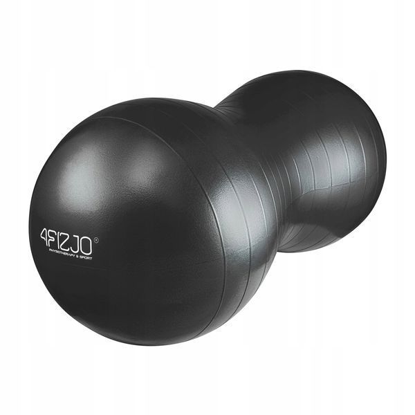 М'яч для фітнесу (арахіс) 4FIZJO Air Ball Peanut 45 x 90 см Anti-Burst Black (P-5907739312938) 3471 фото
