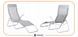Шезлонг Springos Zero Gravity складний GC0015 Grey 6036 фото 11