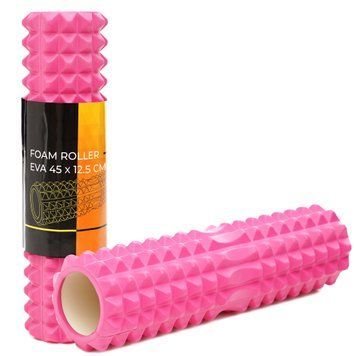 Масажний ролик Cornix EVA 45 x 12.5 см (валик, роллер) XR-0332 Pink 5102 фото