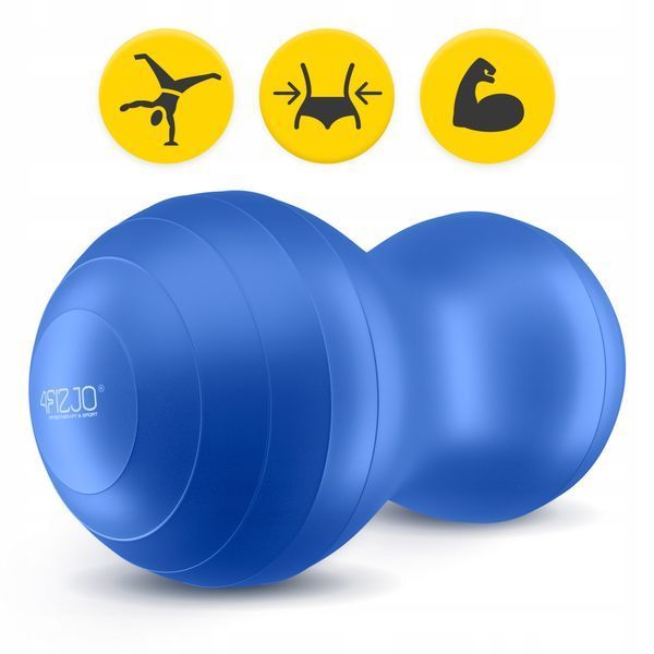 М'яч для фітнесу (арахіс) 4FIZJO Air Ball Peanut 45 x 90 см Anti-Burst Blue (P-5907739312945) 3472 фото